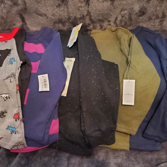 NWT 5 Long Sleeve Tops - Size 4T - Picture 1 of 2
